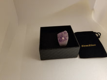 Load image into Gallery viewer, 2 Rings, Raw Agate Druzy Ring and Amethyst