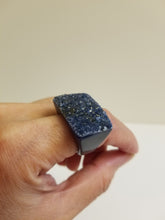 Load image into Gallery viewer, 2 Rings, Raw Agate Druzy Ring and Amethyst
