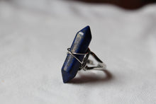 Load image into Gallery viewer, Sterling Silver Lapis Lazuli Ring, Adjustable
